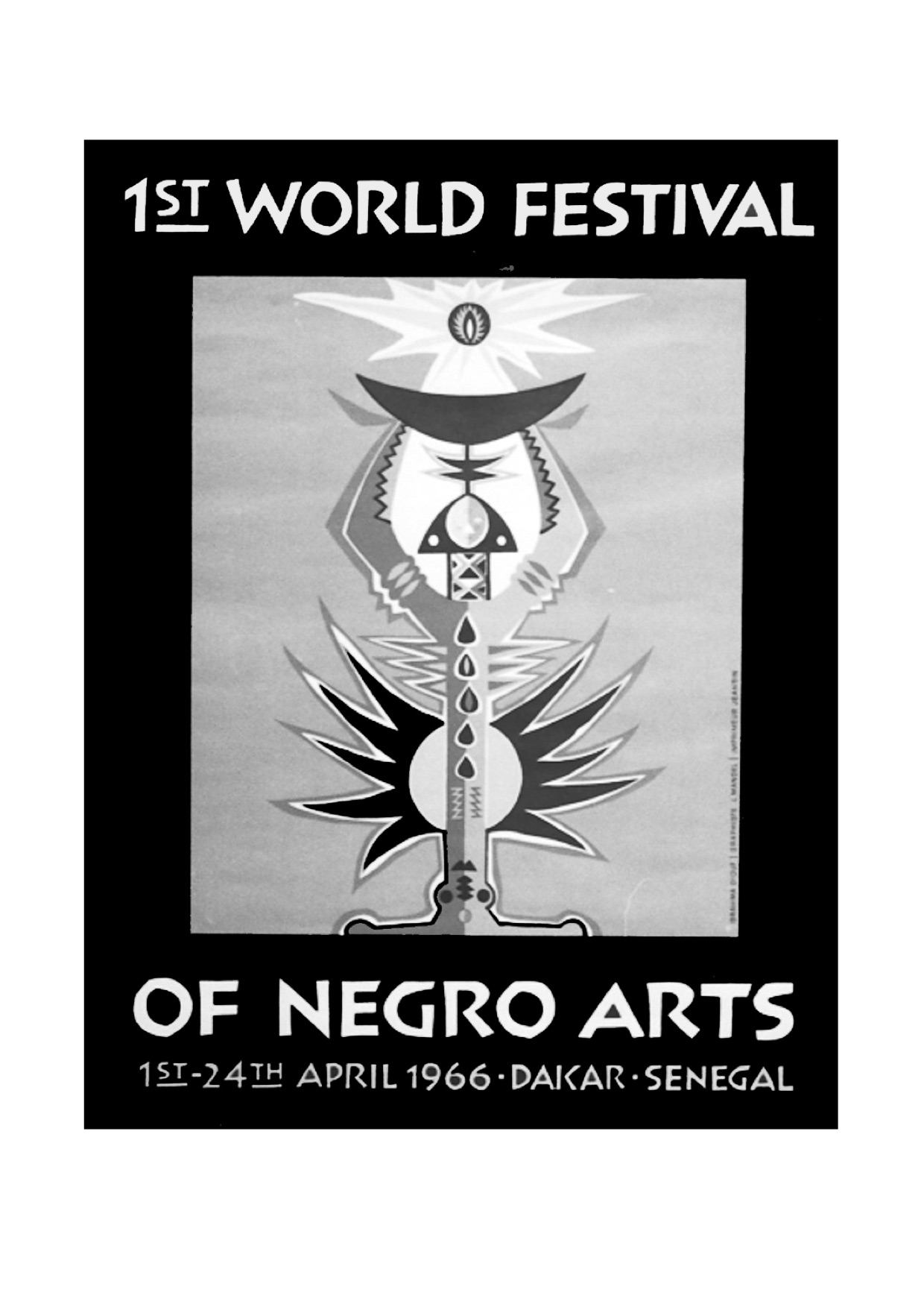 1st World Fest of Negro Arts poster