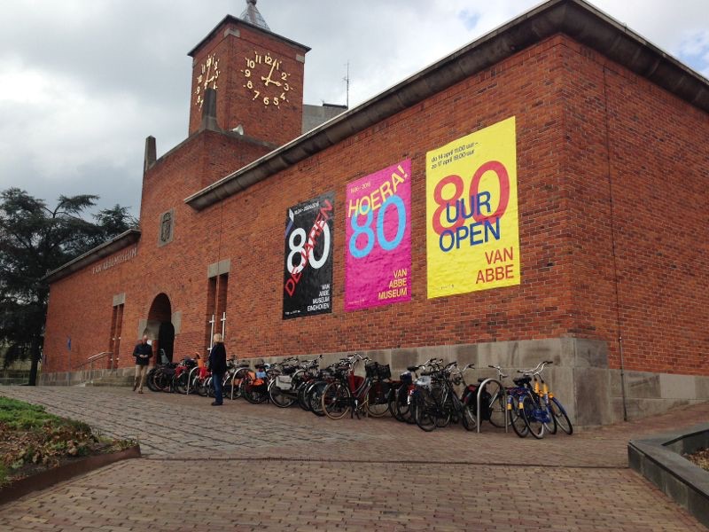 Outside Entrance of the Van Abbe Museum leading to the Main Entrace